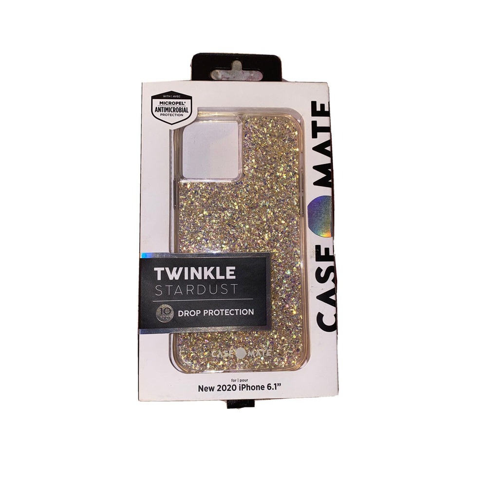Case-Mate Apple iPhone 12 Twinkle Stardust Gold Case‎ New